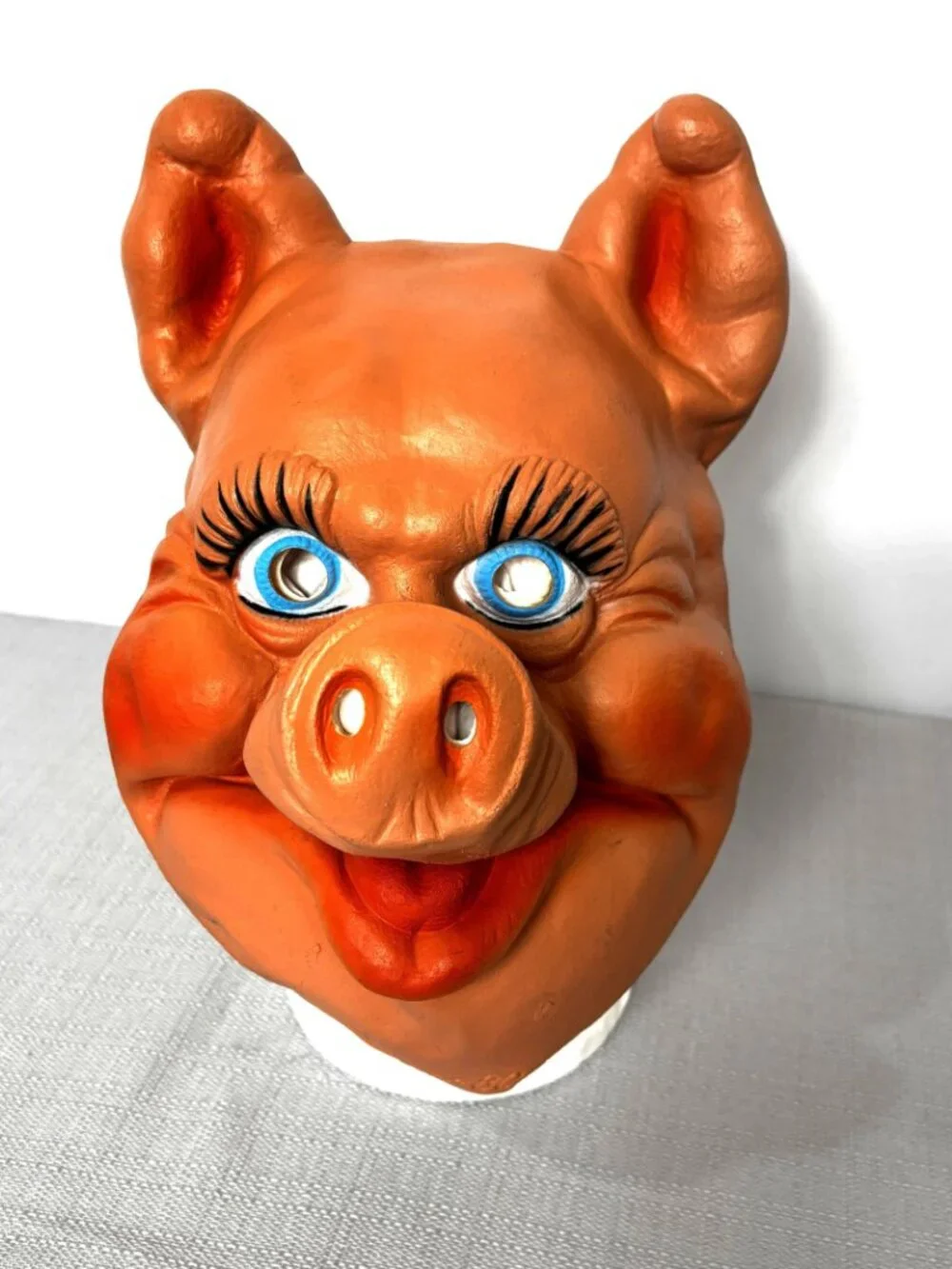 Vintage 90’s Cesar Pig Full Halloween Mask NWOT